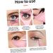 NOLITOY Eyeliner Auxiliary Artifact Eyeliner Pencil Eyelash Brush Tool Mascara Make up Fake Eyelashes 15X4.5CM Pink - Buy Online on GoSupps.com