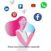 Social Master NFC Business Card - Instant Contact and Social Media Sharing - Gray - iOS and Android Compatible - Buy Online on GoSupps.com