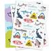 XO Fetti Shark Temporary Tattoos - 38 Metallic Styles | Underwater Ocean Animal Party Supplies - Totally Jawsome! - Buy Online on GoSupps.com