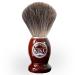 KIKC Handmade Shaving Brush With 100% Pure Badger Hair and Brown Wooden Handle Great Salon tool, Can be used with Safety razors, Straight Handle Shavers,A Great Wet Shaving Tool. T2(Wood)