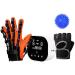 Rehabilitation Robot Gloves Finger Straightening Brace Stroke Hemiplegia Finger Wrist Orthoses Electric Rehabilitation Auiliary Training Gloves for Patients Han LeftHand 7age(child)