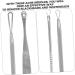 Baluue 1 Set Blackhead Removal Tool Scraper Tool Blemish Extractor Tool Pore Cleaner Stainless Steel Silver - Buy Online on GoSupps.com