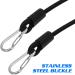 Fitness Exercise Resistance Bands - 2 Pairs with Comfortable Handles for Strength Training Pilates & Gym Workouts - Black 80x12x3cm - Buy Online on GoSupps.com