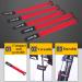 Buy Velcro Fastening Frame Bicycle Set - 5 Nylon Brackets with Fastener Tape for Pump & Flashlight (Red) - International Shipping Available - Buy Online on GoSupps.com