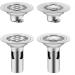 Upgrades Stainless Steel Bathroom Drain with Function Metal Floor Drain 10cm Drain for Household Use 10cm A - Buy Online on GoSupps.com