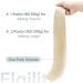 Elailite 45cm Tape Extensions - Real Human Hair 100g Smooth #60 Platinum Blonde 40 Pieces - Buy Online on GoSupps.com