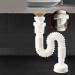 Professional Expandable Flexible PTrap Pipe Flexible Waste Pipe Kitchen Sink Garbage Disposal & Shampoo Bowls Plastic Odourproof Sink Waste Trap Industrial Grade Odour-Proof Sink Waste Trap Drain Down - Buy Online on GoSupps.com
