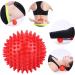 Spiky Massage Ball - Durable Plastic Fitness Roller | Portable Body Relax Tool (Red 7.5 cm) - Buy Online on GoSupps.com