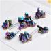 Natural Crystal Rough Natural Quartz Crystal Rainbow Titanium Electroplating Cluster Specimen (Color : Multicolor Size : 200g) 200g Multicolor - Buy Online on GoSupps.com