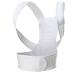 Posture Corrector Back Corrector Belt Spine Shoulder Adjustable Straps Support Bandage Shoulder Corset Back for Upper Back Pain Relief White S (White XS) White X-Small