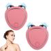 Skindion Levantamiento Facial Con Microcorriente Antiarrugas Skindion Face Lifting Device Skindion Microcurrent Facial Device for Instant Face Lift Firm Wrinkle Remover (2pcs Pink)