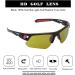 BLAITEJUS Golf Sunglasses | Semi-Rimless Sports Shades for Men Women | UV400 Protection - Buy Online on GoSupps.com