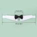 Segarty Handcrafted White Bow Tie Dog Collar for Small Dogs | Adjustable Formal Tux Bowtie for Pets | Perfect for Wedding, Birthday | Black L - Buy Online on GoSupps.com