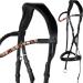 Heinick-Reitsport Bridle Bitless Crossunder/Crossover bitless bridle Black Series Glow Warmblood Selection