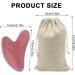 Tadipri Gua Sha - Gua Sha Face - Gua Sha Stone Jade Rose Quartz - Guasha Facial Treatment - Facial Acupuncture Therapy - Reduce Fine Lines and Wrinkles (Rose Quartz) - Buy Online on GoSupps.com