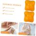 Lurrose 4-Piece Handball Massage Set - Silicone Lacrosse Balls for Muscle Relief & Stress Relief | Foot & Finger Exercise | Natural Rubber Healthcare | 6x6cm Yellow - Buy Online on GoSupps.com