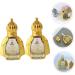 Veemoon 6-Piece Essential Oils Bottle Set - Thai Holy Water Container & Roller Bottles - Travel Glass - 6.5x4cm - Perfect for Aromatherapy & Gifts - Buy Online on GoSupps.com