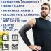 Beister Sports Compression Arm Sleeves for Men & Women - Pair of Full Arm Supports for Arthritis, Lymphedema, Bursitis - Non-Slip Breathable Elbow Braces for Workout - Black, Medium - Buy Online on GoSupps.com
