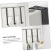 Uonlytech Clothes Hanger 4 pcs Door Hook Towel Racks for Bathroom Door Wall Mounted Hangers Door Hanger Hook Single Key Chain Hair Towel - Buy Online on GoSupps.com