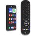 Remote control & telephone bite ring-100% silicone baby toy set in remote control and cell phone form BPA-free for boys & girls without electronics |Broemba Como - 2 pieces of remote control & telephone (black)