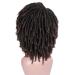 HANNE Short Dreadlock Wig | Afro Curly Synthetic Wig for Black Women and Men (1B/30) - Buy Online on GoSupps.com