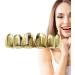 Gold Plated Hiphop Tooth - Shining Grillz Teeth Caps Long Lasting Gold Tooth Cap | Copper Plated Gold Tooth Caps Gold Tooth Grillz Portable Mouth Grillz for Cosplay Costumes upper fang - Buy Online on GoSupps.com