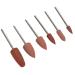 6Pcs Nail Art Grinding Head Set - Aluminum Nail Drill Grinding & Polishing Heads for Dead Skin Removal - Buy Online on GoSupps.com