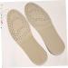 FOMIYES Invisible Heel Lift Inserts - Height Increasing Shoe Pads | Breathable Leather Insole | Size 4 Beige - Buy Online on GoSupps.com