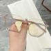 Zhuyiqz oversized square anti-blue light computer reader glare-free reading glasses glasses flat light mirror (color: C4 size: +0.00) +0.00 C4