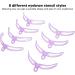 Eyebrow Stencil Shaper Kit 4 Set Eyebrow Stencil Tools 8 Styles Reusable Wearable Beginners Eyebrow Template with Strap - Buy Online on GoSupps.com