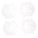 POPETPOP 4 Pcs Vegetable Shaping Clear Mold Small Fruit Mold Avalokitesvara Cantaloupe Plastic