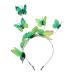 LALAFINA Butterfly Fascinator Butterfly Fairy Headband Butterfly Fascinator Hat for Women Butterfly Headbands for Halloween Tea Party Wedding Green