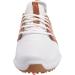 PUMA Men's Ignite Pwradapt Caged Crafted Golf Shoe 11.5 - White Leather/Brown/Gold - Buy Online on GoSupps.com