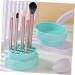 Mikinona Makeup Brush Cleaner Bowl Cleaner Bowl for Makeup Tools Brush Cleaning Pad Makeup Brush Storage Stand Silicone Cleaning Bowl Foldable Brush Make up Powder Puff Silica Gel - Buy Online on GoSupps.com
