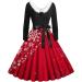 Hanxiulin Women's Christmas Sweater Dress - Long-Sleeve Party Dress with Bag Hooded Top and Stylish Print - Perfect for Holiday Celebrations - Buy Online on GoSupps.com