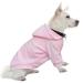 Huisalisiji Hunde Hoodie hoods for dogs dog sweater with hood dog sweatshirt chihuahua sweater warm and light with a soft texture easy to wear and light colors (3xl pink) 3xl pink