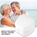 False Teeth Container | Denture Storage Box with Filter Sieve | White Dental Device for Safe Storage - Buy Online on GoSupps.com