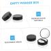 FOYTOKI 2pcs Elastic Mesh Loose Powder Box DIY Powder Case Travel Powder Case Makeup Powder Case Abs Black - Buy Online on GoSupps.com