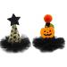2pcs Halloween Hair Clips Decorate Caps Hair Pin Hats Witch Hat Caps Hairpins Barrette Hair Accessories Style2
