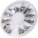 6 Styles Silver/Gold Nail Art 3D Glitter Rhinestones Gems Decoration Wheel Very Practical and Popular Practical design and Durable - Buy Online on GoSupps.com