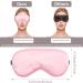 Adjustable Pink Satin Sleep Mask for Women | Silk Eye Mask for Sleeping - Perfect for Relaxation & Adult Play - Buy Online on GoSupps.com