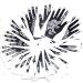 XMASIR Henna Tattoo Stencil Kit - Set of 20 Sheets for Indian Arabian Mehndi Stencils | Temporary Tattoo Templates for Hand & Body Art - Buy Online on GoSupps.com