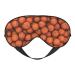 Basketball Orange Soft Sleep Eye Mask Female Breathable Eye Patch Perfect for Travel and Relaxation