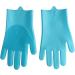Red Stone - Silicone Gloves for Washing Frets Food Grade Antibacterial Heat Resistant Ideal for Dishwashing Kitchen Car Pets Bathroom - Buy Online on GoSupps.com