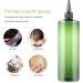 Lurrose 4pcs 500ml Hair Color Bottle Applicator Hair Squeeze Bottles With Twist Top Cap PET Refillable Bottles For Hair Dyeing Salon (Blue Green) - Buy Online on GoSupps.com