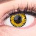 Colored yellow contact lenses Anime Werewolf Yellow Circle Lenses Without Starch Heroes of Cosplay strongly opaque intense colors with free lentil containers colored for Halloween carnival