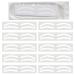 Disposable Eyebrow Design Stencil Eyebrow Tint Airbrush Auxiliary Sticker for Brows Shaping with Single Eyebrows Type Option (1 Bag - C type - 10 Pairs)