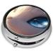 Baby Elf Eyes Portable Metal Pill Box - Round Mini 3-Compartment Design for Small Pills | Travel Essential - Buy Online on GoSupps.com