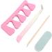 Stainless Steel Manicure Tools Set for Dead Skin Removal with Tweezers Toe Separator Wood Stick Sand Bar Professional Nail Care Kit - Buy Online on GoSupps.com