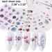 Macute Nail Decals: 24 Sheets Water Transfer Nail Stickers - Assorted Floral & Flamingo Patterns for Women's Fingernail Decorations and Manicures - Buy Online on GoSupps.com